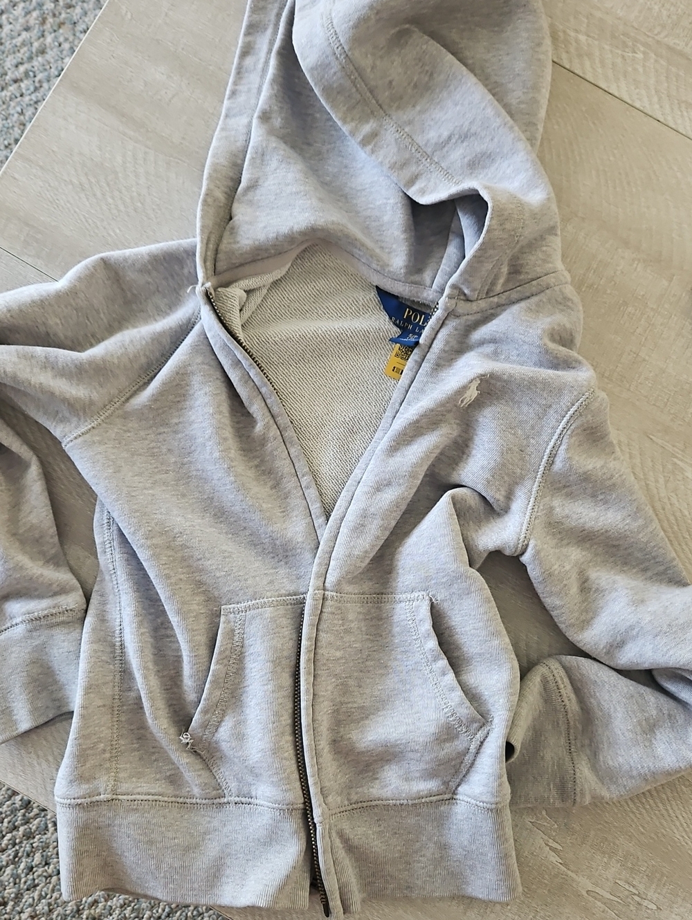 Polo by Ralph Lauren Kids Heather Gray Full-Zip Hoodie
